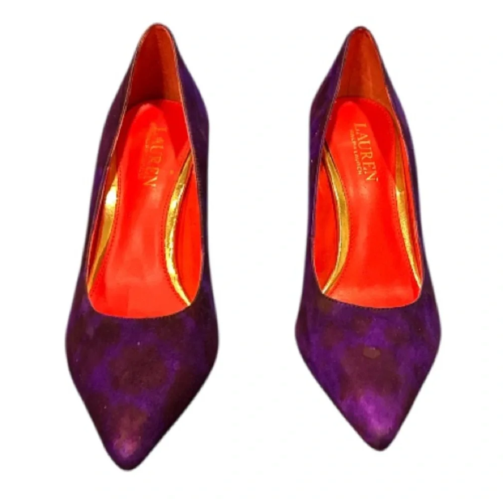 Ralph Lauren Purple Women's Heels Still in‎ Great Condition, Size 8. - Picture 2 of 7